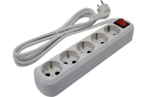   5bites SP5W-330 5S / 3*1.5MM2 / 16A / ABS / 3M / WHITE