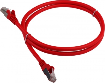 Патч-корд LANMASTER LSZH FTP кат.6, 1.0 м, красный