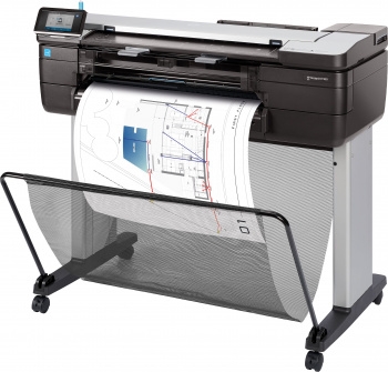  HP DesignJet T830 MFP (p/s/c, 24,4color,2400x1200dpi,1Gb,26spp(A1 drawingmode),USB/GigEth/W