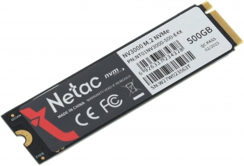  SSD Netac 500GB M.2 2280 NV3000 NVMe PCIe NT01NV3000-500-E4X (heat sink)