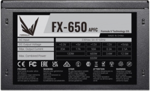   Formula ATX 650W FX-650 (24+4+4pin) APFC 120mm fan 5xSATA RTL