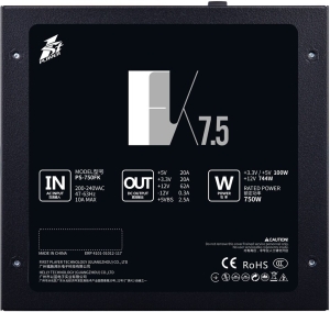   1STPLAYER FK 750W / ATX 2.4, APFC, 120mm fan / PS-750FK