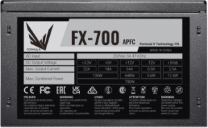   Formula ATX 700W FX-700 (24+4+4pin) APFC 120mm fan 7xSATA RTL