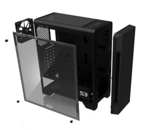  Zalman S3    ATX 2x120mm 2xUSB2.0 1xUSB3.0 audio bott PSU