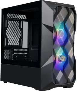  Cooler Master MasterCase TD300 Mesh, USB3.0x2, 2x120ARGBFans, Black, mATX, w/o PSU