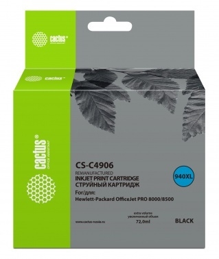   Cactus CS-C4906   940 HP OfficeJet PRO 8000/8500 (72ml)