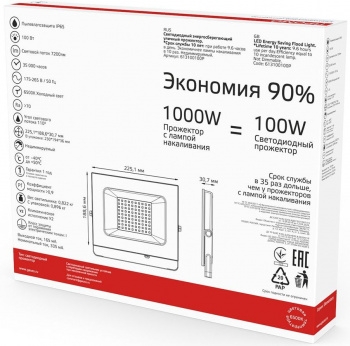   Elementary 100 6600 IP65 6500 .  Gauss 613100100P