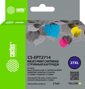   Cactus CS-EPT2714 27XL  (17)  Epson WorkForce WF-3620/3640/7110/7210