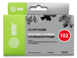   Cactus CS-PFI102BK  (130)  Canon iPF500/iPF600/iPF700/ MFP M40/iPF765/L