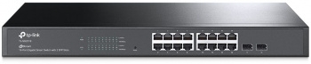  TP-Link Jetstream 16-port gigabit smart switch with 2-gigabit uplink ports