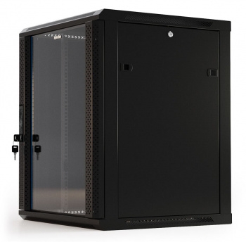   Hyperline TWB-1866-GP-RAL9004 19- (19), 18U, 908x 600 600,  