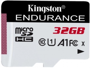   microSD 32GB Kingston microSDC Class 10 A1 UHS-I Endurance 95R/30W  Card Only
