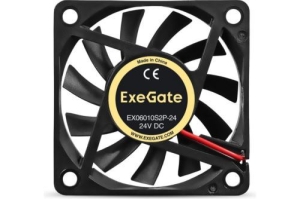  24 DC ExeGate EX06010S2P-24 (60x60x10 , Sleeve bearing ( ), 2pin, 3