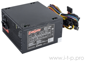   650W ExeGate XP650, ATX, PC, black, 12cm fan, 24p+4p, 6/8p PCI-E, 3*SATA, 2*IDE, FDD + 
