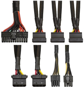   650W ExeGate XP650, ATX, PC, black, 12cm fan, 24p+4p, 6/8p PCI-E, 3*SATA, 2*IDE, FDD + 