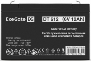  ExeGate EP234537RUS DT 612/EXG6120 (6V 12Ah)  F1