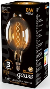  . Gauss Filament Vintage 8 .:E27  220B 2400K .... (.:1) (152802