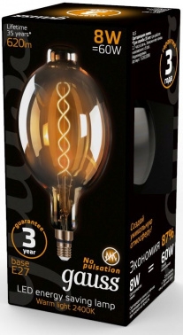  . Gauss Filament Vintage 8 .:E27  220B 2400K .... (.:1) (152802