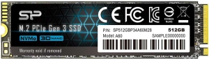   512GB Silicon Power P34A60, M.2 2280, PCI-E 3x4 [R/W - 2200/1600 MB/s]