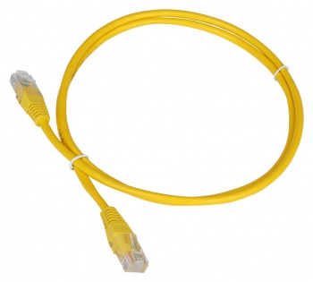 Кабель Патч-корд Lanmaster UTP TWT-45-45-5.0-YL вилка RJ-45-вилка RJ-45 кат.5е 5м желтый ПВХ (уп.:1ш