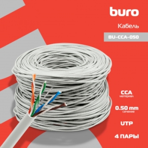   Buro BU-CCA-050 UTP 4  cat5E solid 0.50 CCA 305 