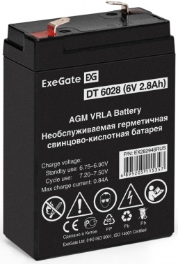  ExeGate DT 6028 (6V 2.8Ah),  F1