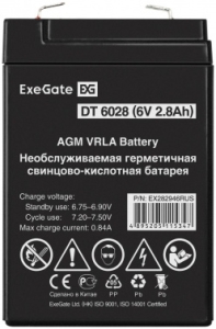  ExeGate DT 6028 (6V 2.8Ah),  F1