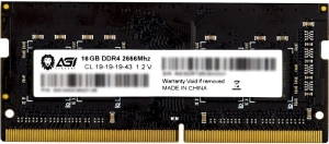   DDR4 16Gb 2666MHz AGi AGI266616SD138 SD138 RTL PC4-21300 CL19 SO-DIMM 260-pin 1.2