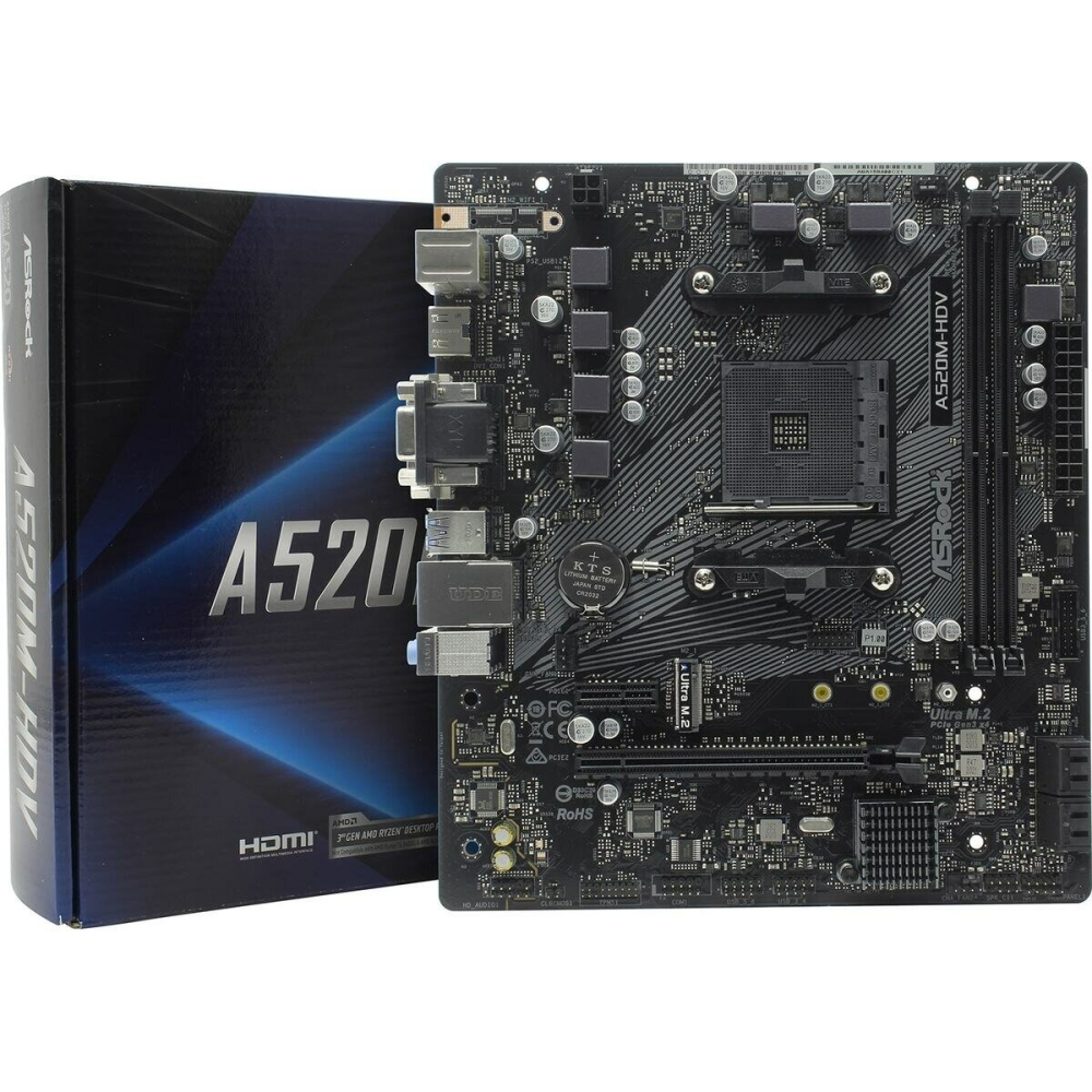   Asrock A520M-HDV Socket AM4