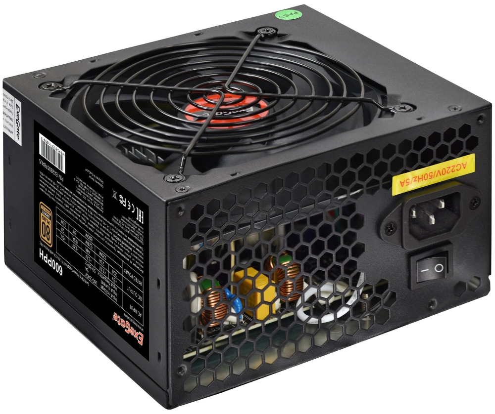   1000W ExeGate 80 PLUS Bronze 1000PPH-OEM (ATX, APFC, SC,  89% (80 PLUS Bronze), 12c