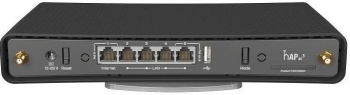   MikroTik hAP ac3 with 4-core 716 MHz CPU, 256MB RAM, 5 x Gigabit LAN (PoE