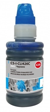 Чернила Cactus CS-I-CLI426C голубой (100мл) Canon PIXMA MG5140/5240/6140/8140; MX884