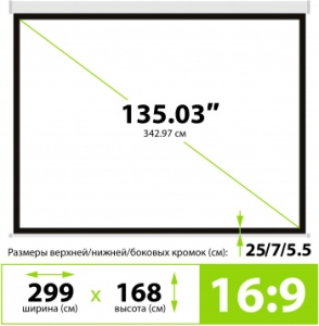  Cactus 168x299 Wallscreen CS-PSW-168x299 16:9 -  