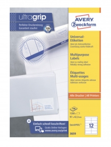  Avery Zweckform 3659 A4 97x42.3 12  /70/2/100./  . 