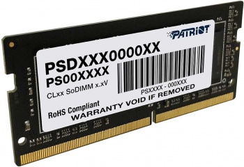  SO-DIMM DDR 4 DIMM 16Gb PC21300, 2666Mhz, Patriot Signature (PSD416G266681S) (ret