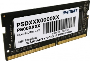   SO-DIMM DDR 4 DIMM 16Gb PC21300, 2666Mhz, Patriot Signature (PSD416G266681S) (ret
