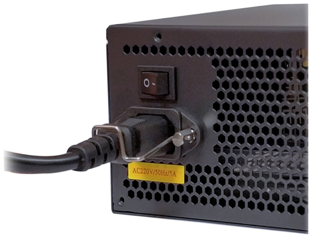   550W ExeGate 550PPH-LT-OEM, 80+, ATX, black, APFC, 12cm, 24p, (4+4)p, 5*SATA, 3*IDE