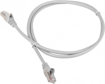 Патч-корд LANMASTER LSZH FTP кат.6, 0.5 м, серый