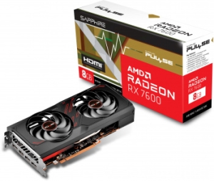  Sapphire RX7600 PULSE 8GB 128-bit GDDR6 HDMI 3xDP 2FAN RTL