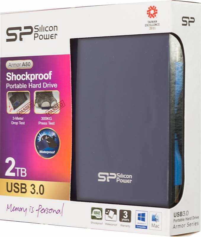    Silicon Power USB 3.0 2Tb A80 Armor 2.5 