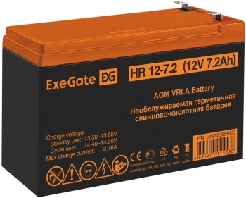  ExeGate HR 12-7.2 (12V 7.2Ah),  F2