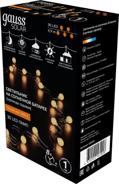      30 LED     Solar, 1/24