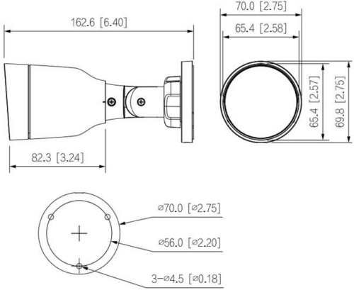   IP- DAHUA DH-IPC-HFW1230S1P-0280B-S5 2, 1/2.8 CMOS,  2.