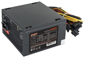   650W Exegate 650NPXE(+PFC), ATX, SC, black, 12cm fan, 24+(4+4)p, (6+2)p PCI-E, 3*SATA, 