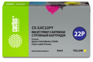   Cactus CS-SJIC22PY  (34)  Epson ColorWorks C3500