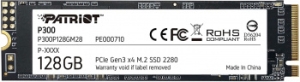  SSD Patriot P300 128GB, M.2 2280, P300P128GM28, PCIe 3x4, NVMe, 1600/600, RET