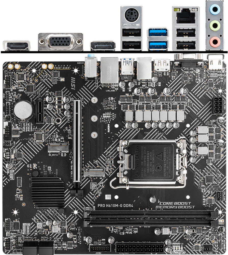   MSI PRO H610M-G DDR4 LGA1700