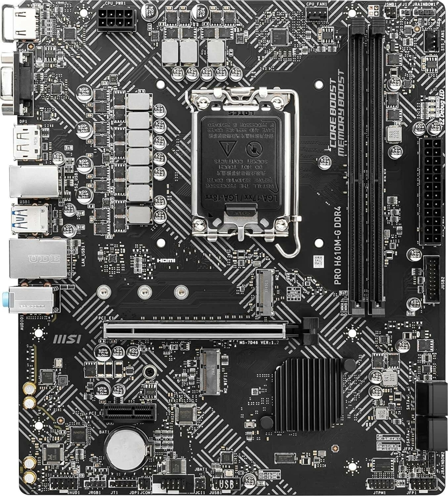   MSI PRO H610M-G DDR4 LGA1700