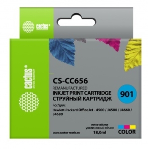   Cactus CS-CC656   901 for HP OfficeJet-4500/J4580/J4660/J4680 (18m