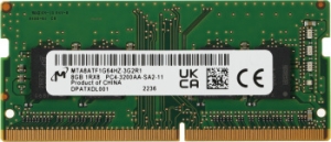   Crucial DRAM 8GB DDR4 3200 MT/s (PC4-25600) CL22 SR x8 Unbuffered SODIMM 260pin, 
